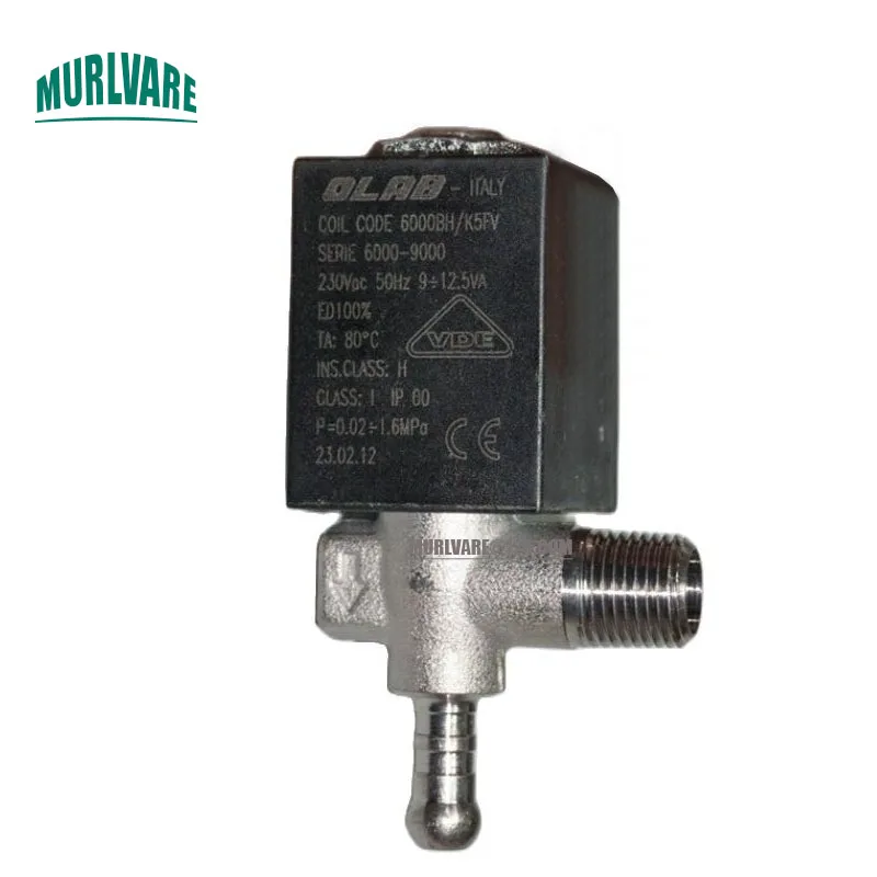 

Итальянский электромагнитный клапан OLAB Запчасти для кофе-машины 230 В, нормально закрытый высокотемпературный паровой электромагнитный кла...