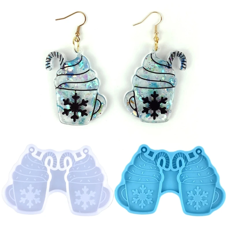 

Силиконовые формы для сережек, формы для подвесок в виде мороженого из эпоксидной смолы с отверстием, аксессуары для рукоделия, ювелирные изделия T8DE