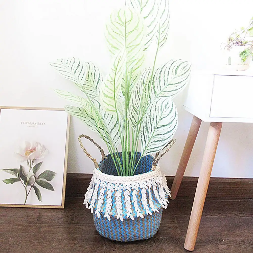 

Laundry Baskets Dirt-proof Storage Basket with Handle Seagrass Foldable Simple Decorative Basket Laundry Storage Organization