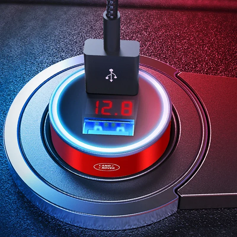Автомобильное зарядное устройство 2 USB-порта быстрая зарядка цифровой дисплей