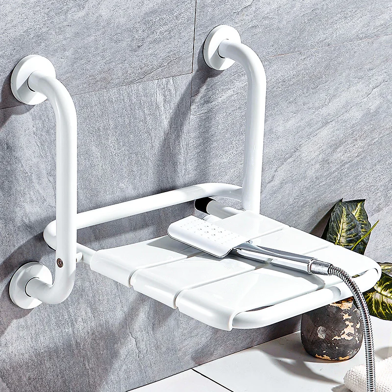 

Bathroom Folding Wall Mounted Shower Seats Elderly Handicapped Seats Stainless Steel Silla Plegable Bathroom Fixture JW50SY