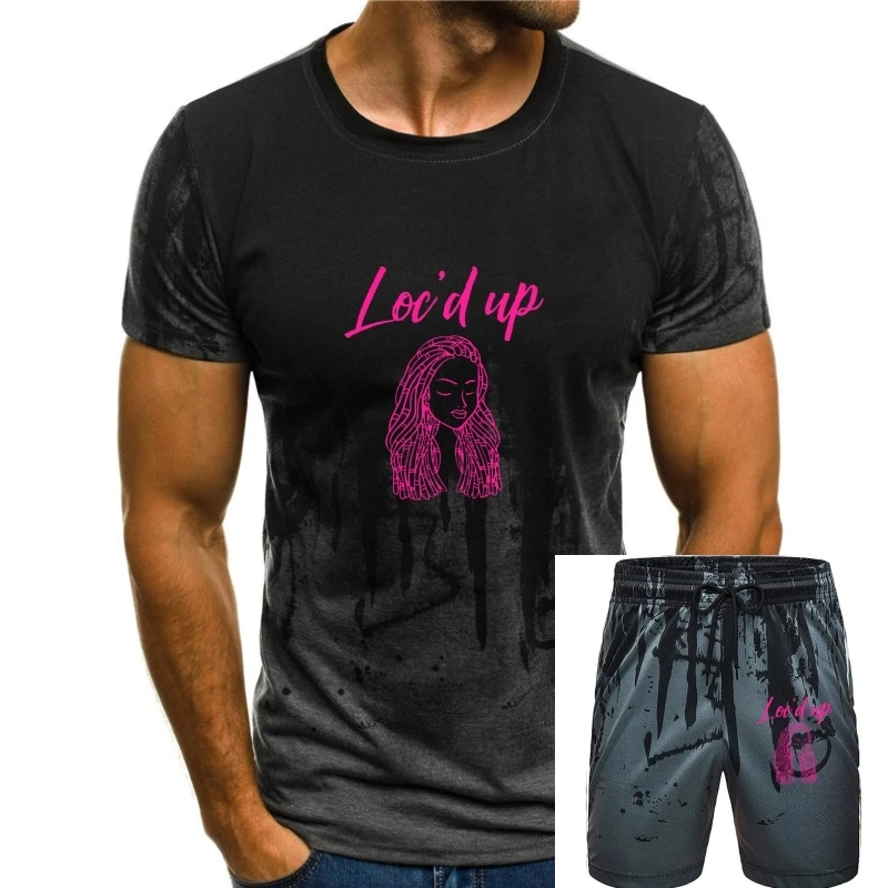 

Funny Locs Gift For Women Cool Loc'd Up Dreadlocks Girl T-Shirt CosieDesign Tops Shirts New Coming Cotton Men's T Shirts