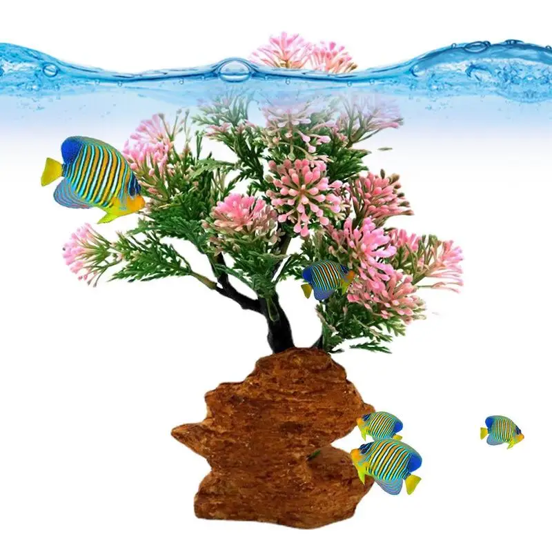 

Fish Tank Decorations Fish Tank Landscaping Tree Artificial Aquarium Plants Safe And Mini Fish Aquarium Accessories Natural
