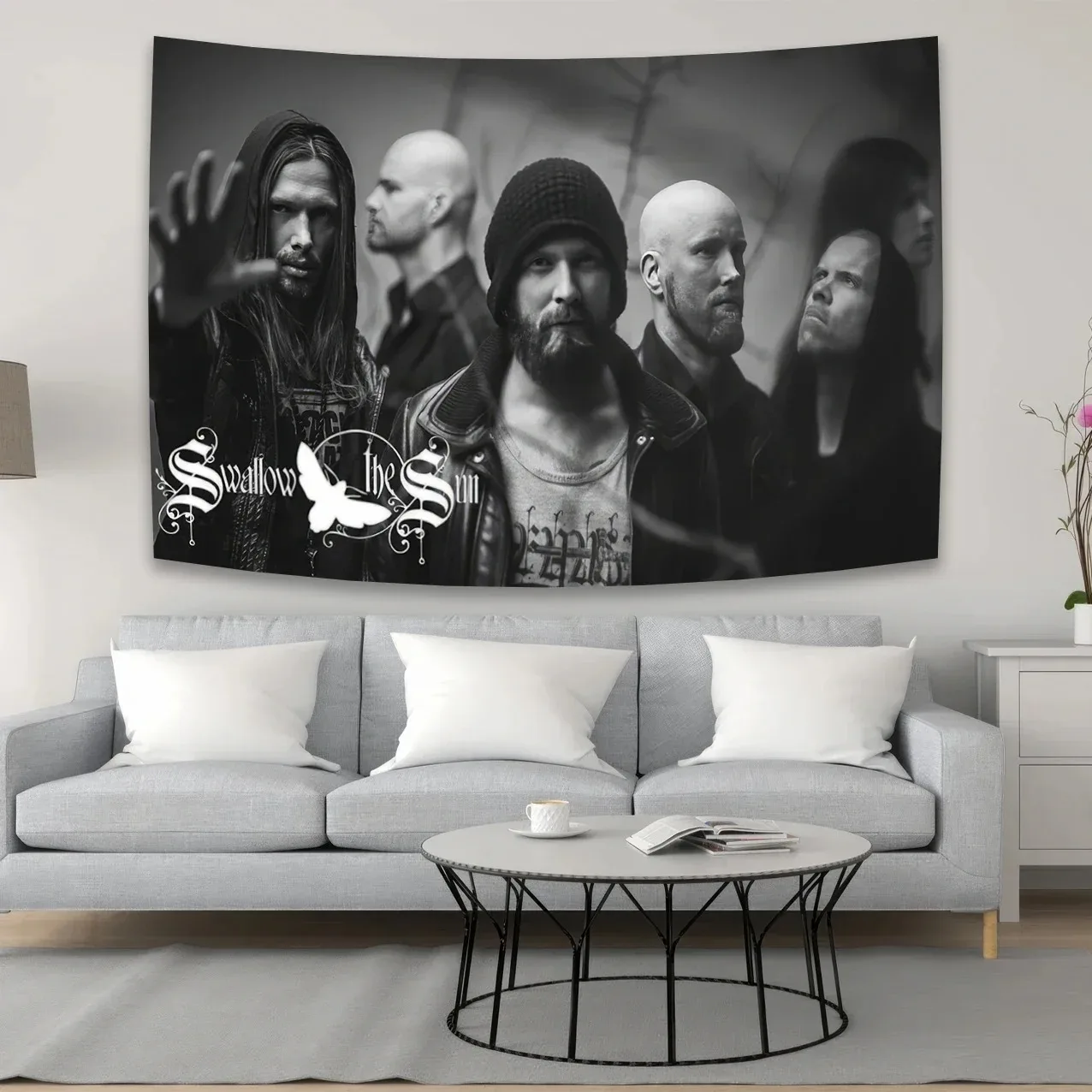 Металлический гобелен для коллекции рок-группы из полиэстера печатный подарок