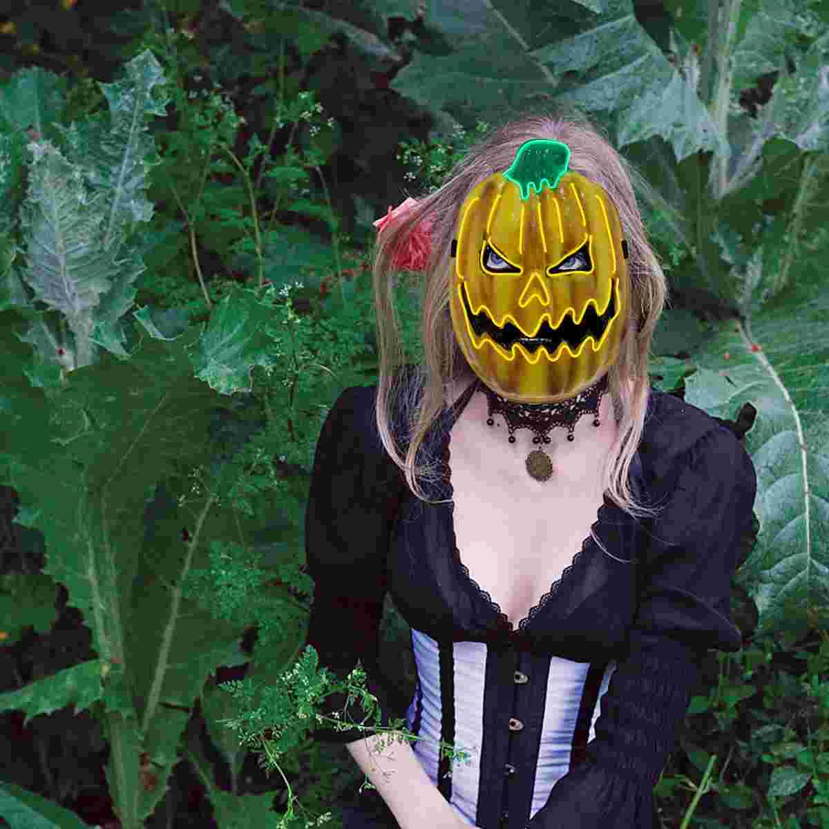 Маска на Хэллоуин светящийся реквизит для вечеринки мигающий выпускной