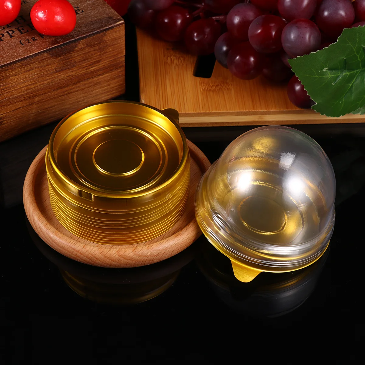 100 шт. упаковка для торта поднос фруктов купольные коробки кексов лунный