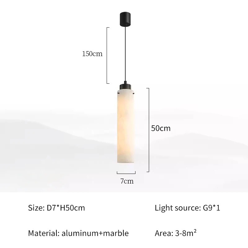 

Подвесной светильник YGMAICG из натурального мрамора, белый/теплый свет