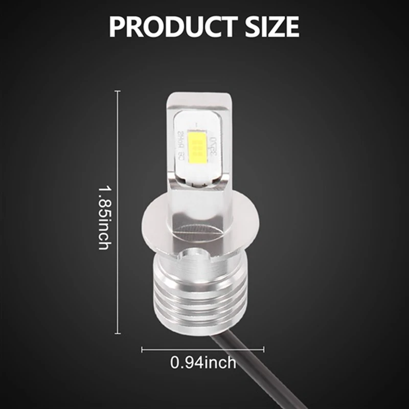 4 шт. H3 супер яркие светодиодные фары противотуманные комплект ламп дальнего
