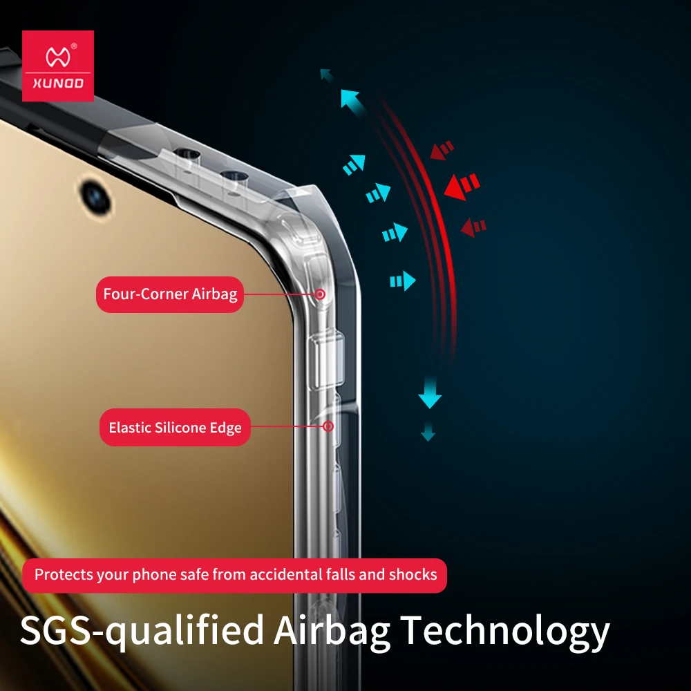 Xundd для VIVO 200 Pro X200 мини-чехол с подушкой безопасности противоударный корпус