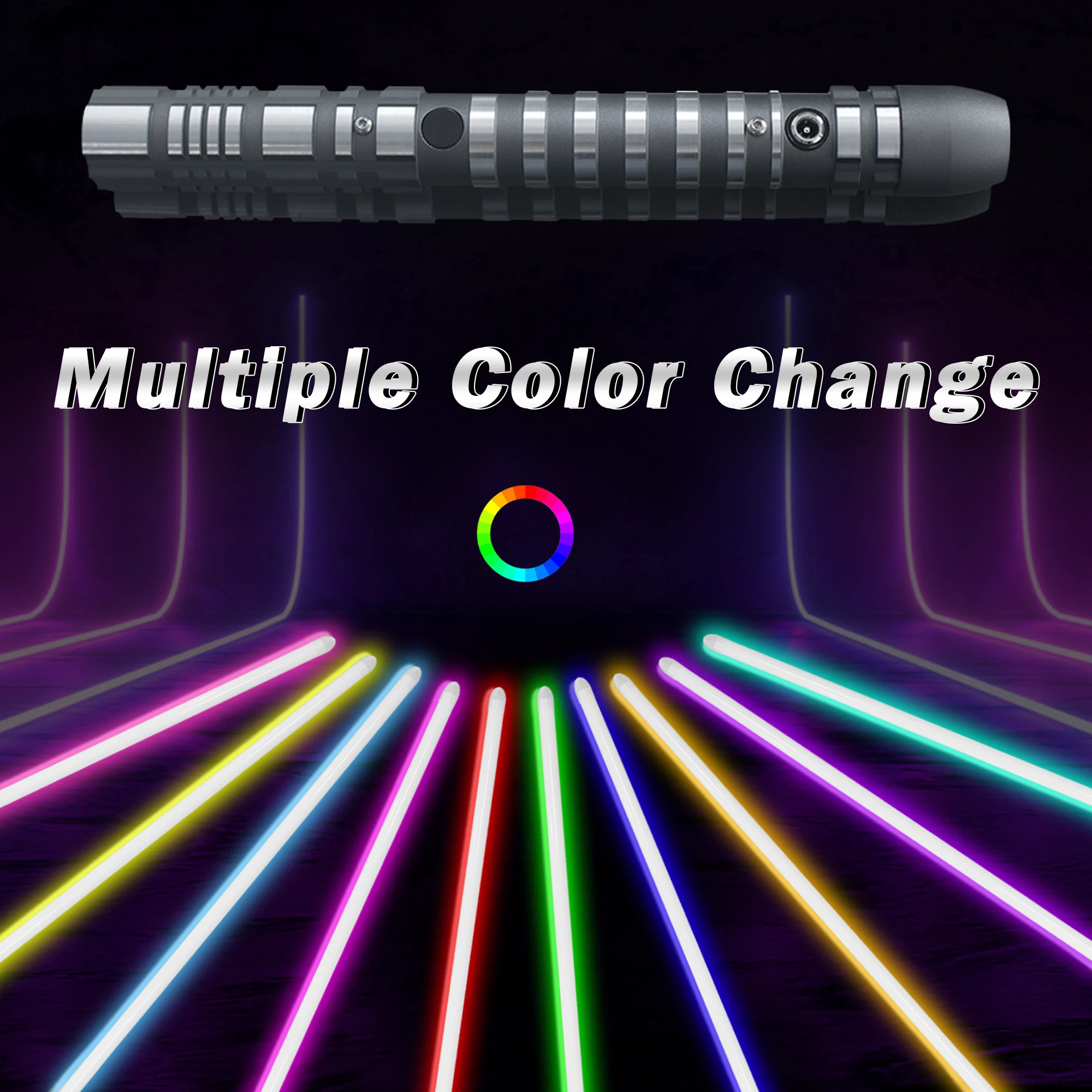 PHS Lightsaber Ghost Saber 3-режимный звуковой сигнал FX Duel и перезаряжаемый металлический