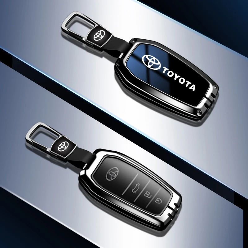 Чехол для автомобильных ключей из сплава сумка Toyota Land Cruiser 200 Prado Crown TLK Yaris Cross Hilux
