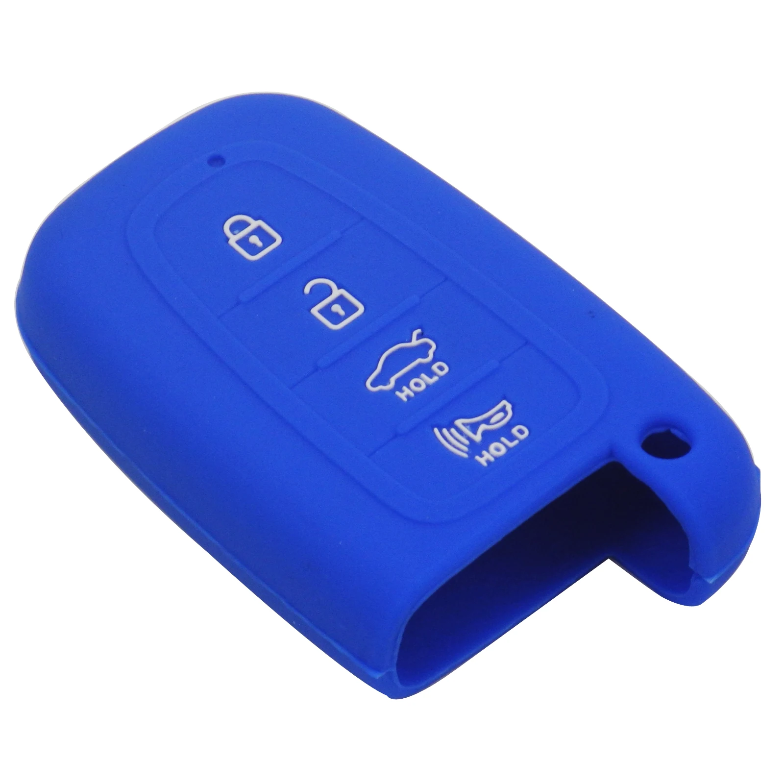 

Jingyuqin 4 кнопки силиконовый чехол для Hyundai Elantra соната велостер для Kia Soul sportage автомобиль дистанционного смарт-крышка оболочки пустой