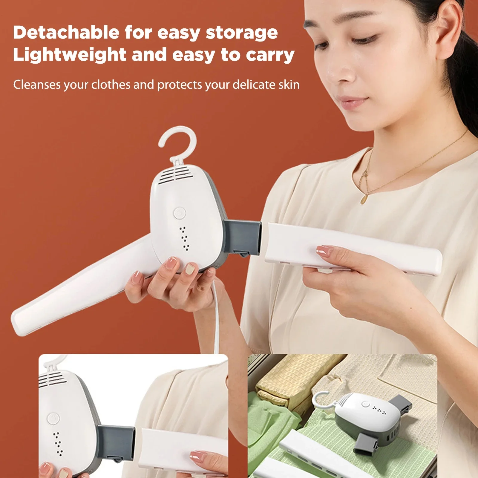 NEW Smart Frog Portable Clothes Dryer Electric Shoes Clothes Drying Rack Hangers Foldable heater hanger 110V 220V 150W US EU