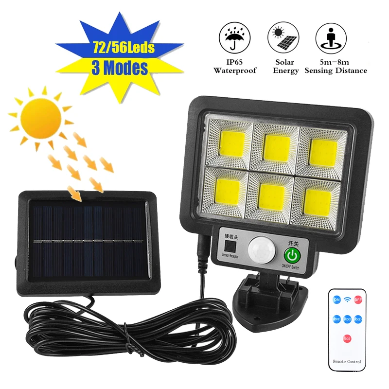 

3 Mode LED Solar Split Wall Lamp Waterproof Motion Sensor Lamps Garden Street Lighting Solar Lamp for Garden Security Wall Light