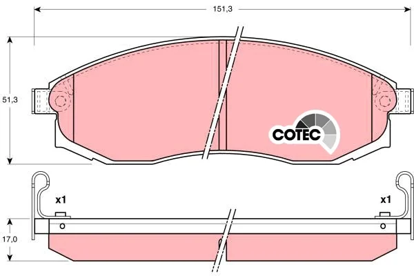 

Для GDB3124 ON brake BALATASI L200 0206 MAXIMA QX2,5