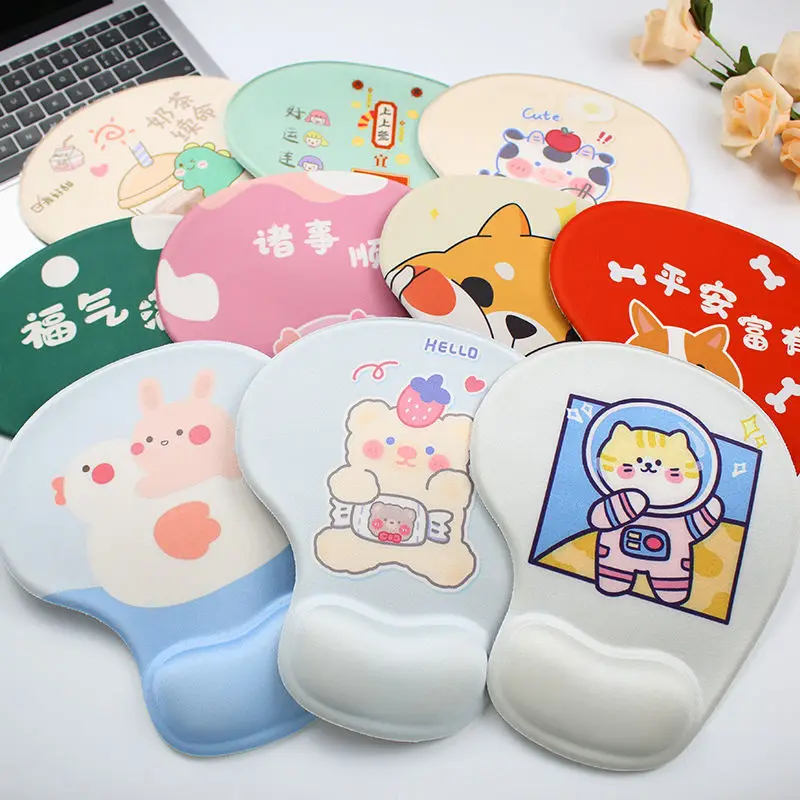 

Cartoon Non Slip Mouse Pad With Wrist Rest Computer Ergonomic Laptop Notebook Keyboard Mouse Mat with Hand Rest Mice Pad Gaming