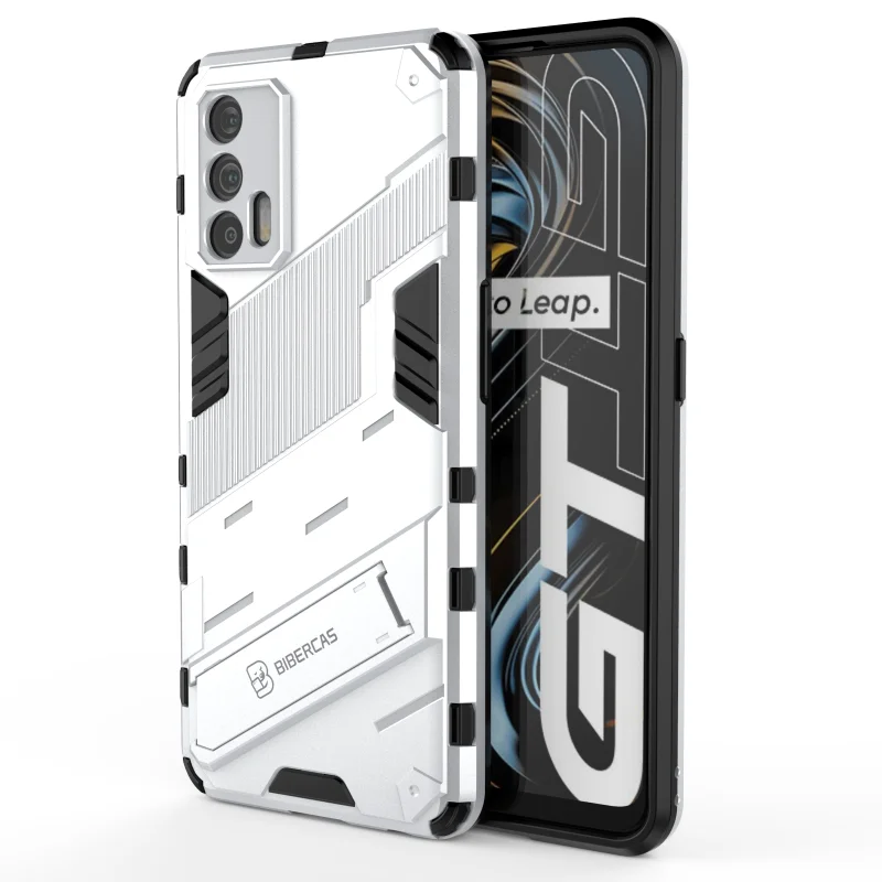 

Fashion Rugged Armor Colorful Heavy Anti Fall Phone Case For Oppo Realme Find X3 Gt Pro Shockproof Kickstand Protection Pc Cover