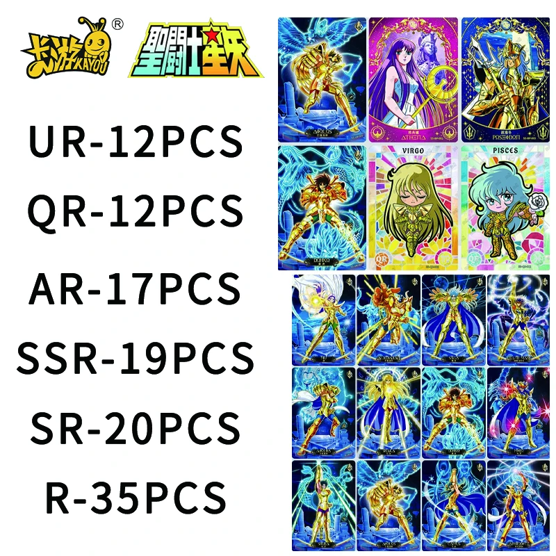 

Аниме-персонажи серии Kayou Saint Card Ur-Qr-Ar-Ssr-Sr-R, Набор открыток, процесс горячего тиснения, коллекционные карты, Мультяшные игрушки