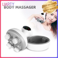 electric smart head scalp massager wireless waterproof body massage health care machine relieve fatigue headache with lcd screen