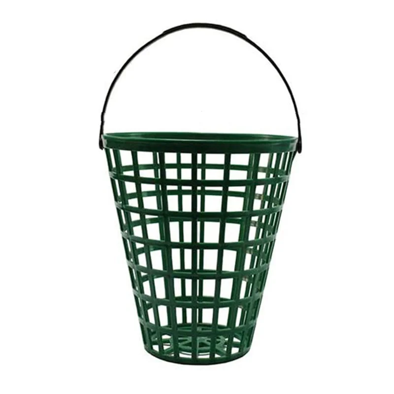 

Portable Golf Ball Basket Green Durable Nylon Golfball Container with Handle Ball Holder Box Contain Sports Training Supplies