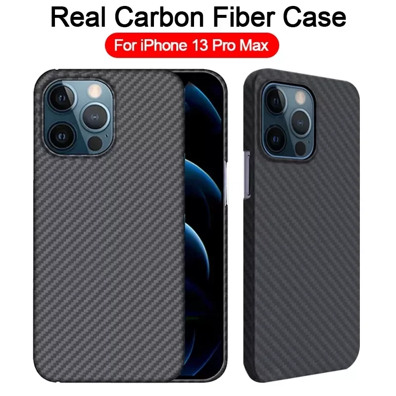 

NEW Fiber Case Designed For iPhone 13/iPhone 13Pro/13Pro Max Ultra Thin Anti-fall Matte Cover Real Carbon Fiber Frame 13 Case