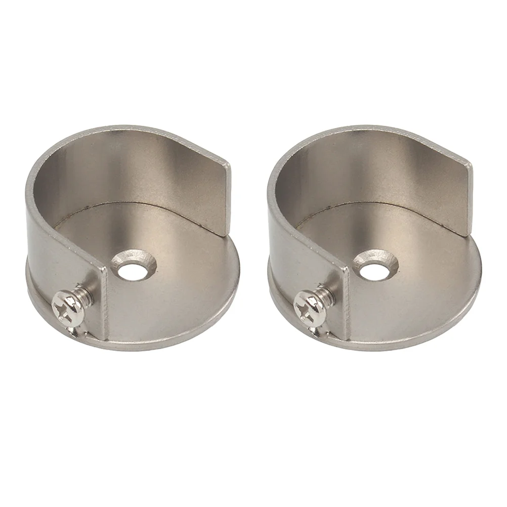 

Rod Curtain Bracket Holder Closet Brackets Shower Holders Flange Socket Pole Wardrobe Support Finials End Strut Heavy