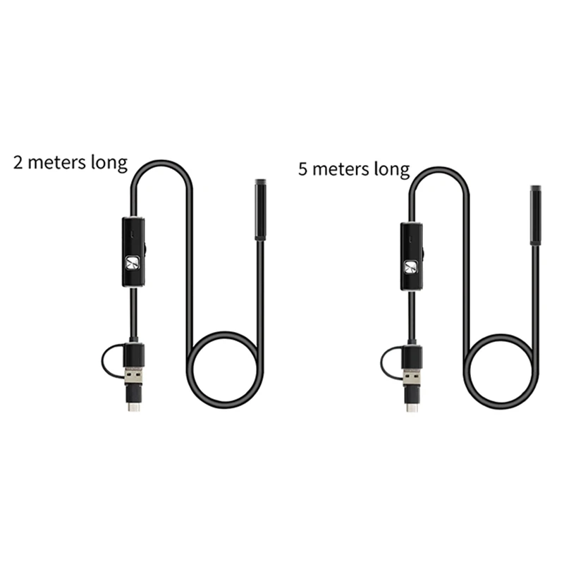1 шт. эндоскопическая камера 3-в-1 480P 5 мм IP67 водонепроницаемая для обслуживания
