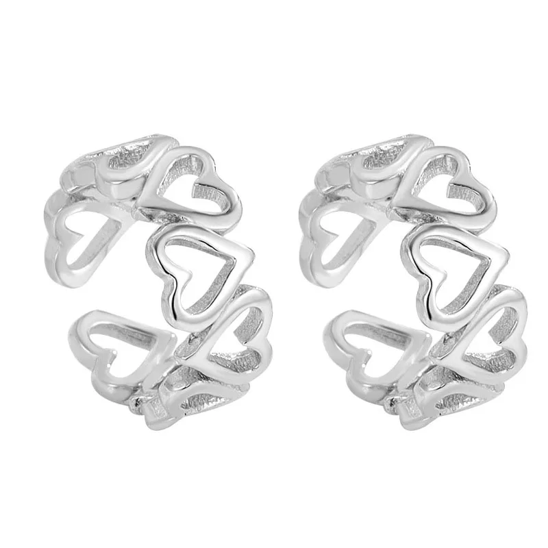 Клипса-зажим для ушей из серебра 925 пробы