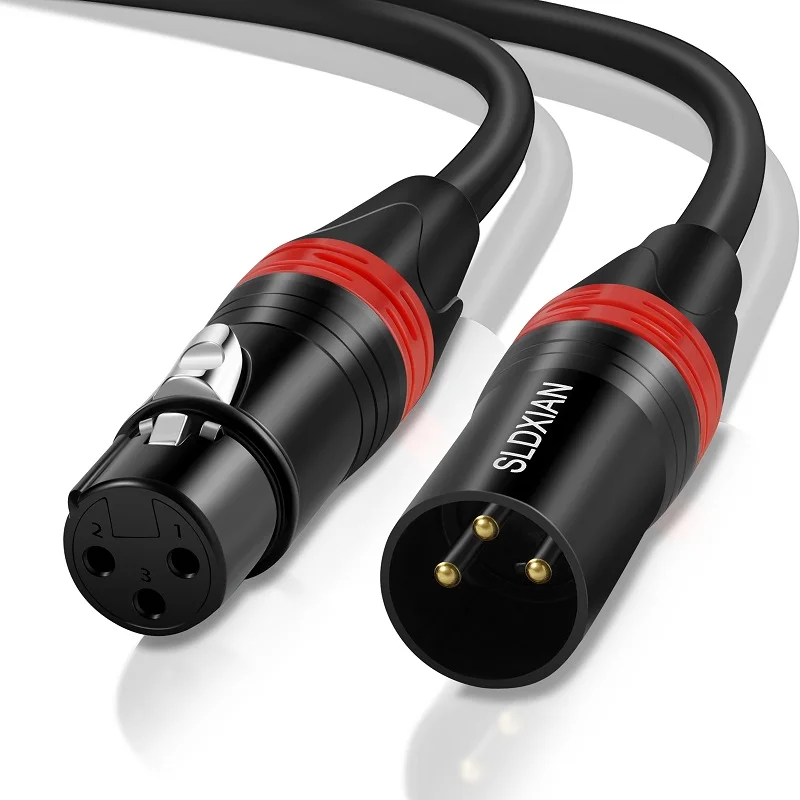 Фото Микрофонный кабель Shuliancable XLR для записи студийного динамика, полностью медные провода, 1 м, 2 м, 3 м, 5 м, 8 м, 10 м №2