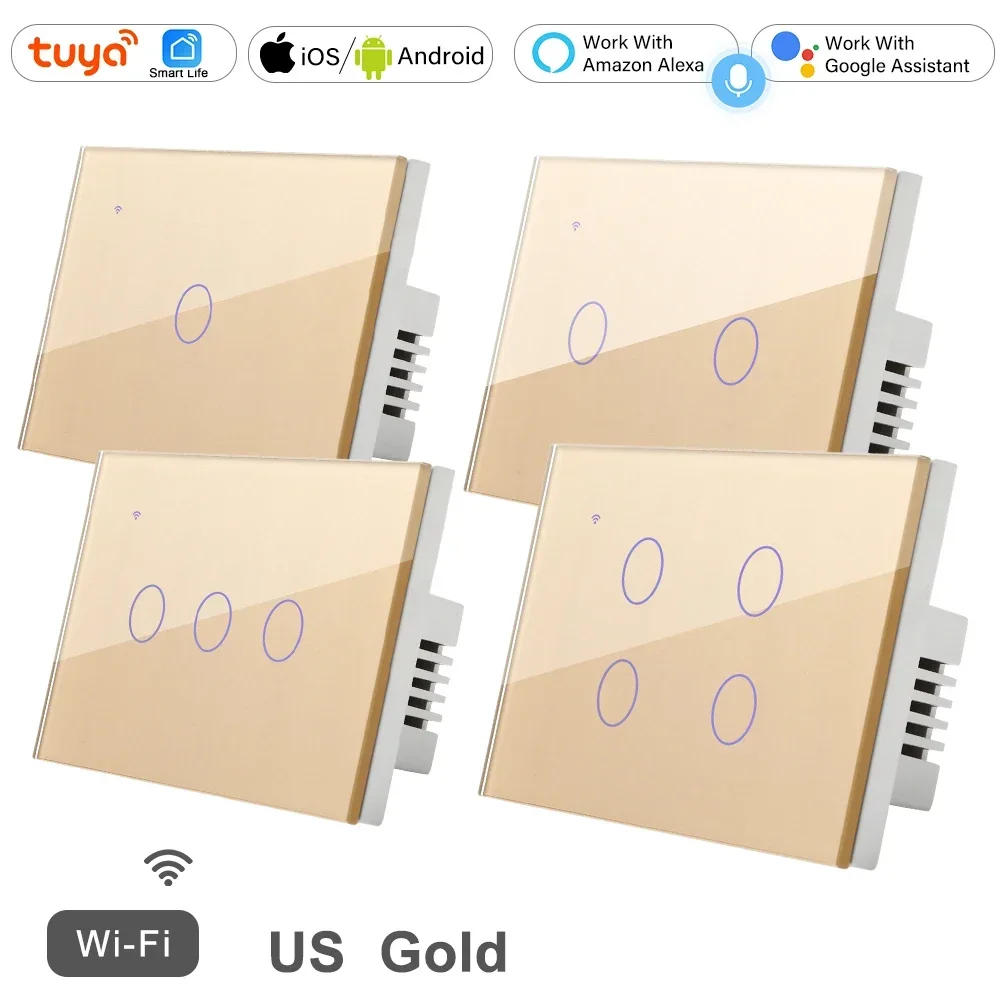 

Tuya Smart Life сенсорный выключатель YIDI 2 3 Way 220-240V