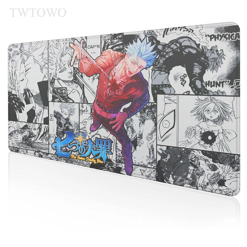 

Nanatsu No Taizai Mouse Pad Gamer Custom XXL New MousePads Carpet Natural Rubber Anti-slip Gamer Office Desktop Mouse Pad