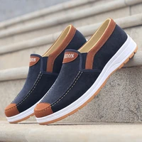 men casual canvas shoes soft slip on loafers old beijing breathable flats moccasin lightweight cloth shoes 2022 new men sneakers