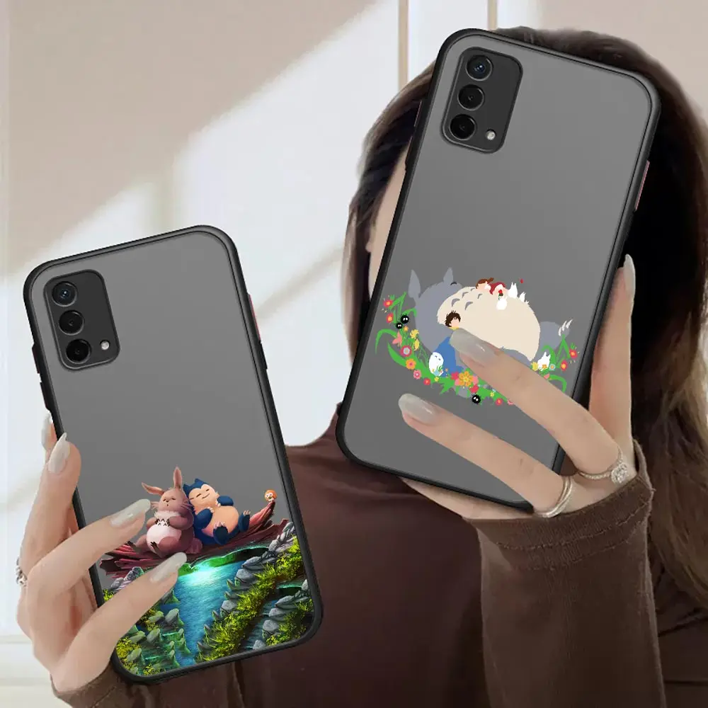 

Japan Anime Funny Totoro Case For OPPO A94 A93 A92 A92S A91 A83 A74 A73 A72 A71 A59 A57 A55 A54 A53 A39 A37 Black Cover Fundas