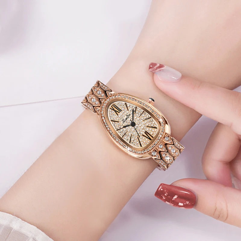 JLANDA 2023 Fashion Ladies Watches With Diamond Elegance Luxury Stainless Steel Strap Waterproof Quartz Watch Relogio Feminino