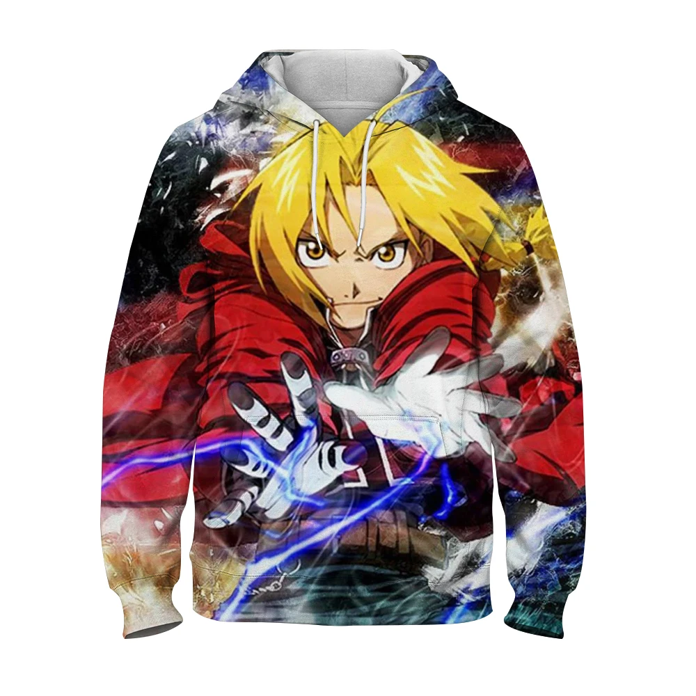 

Hoodies Fullmetal Alchemist Hooded Sweatshirt Women Cosplay Sports Casual Pullover Men Hoodie Spring Fashion Hip Hop Tops