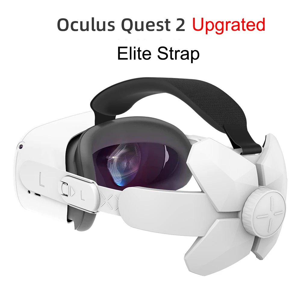 

Upgrade Elite Strap For Oculus Quest 2 VR Headset Adjustable Comfortable Soft Halo Strap For Meta Oculus Quest 2 Accessories