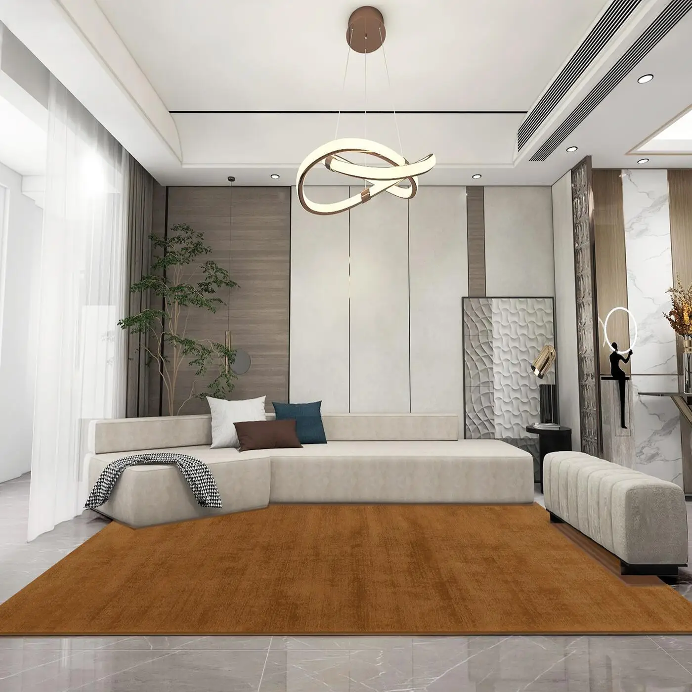 

Minimalist High-grade Solid Color Living Room Large Area Carpet Home Decoration Bedroom Rug Hotel Lounge Rugs Non-slip Floor Mat