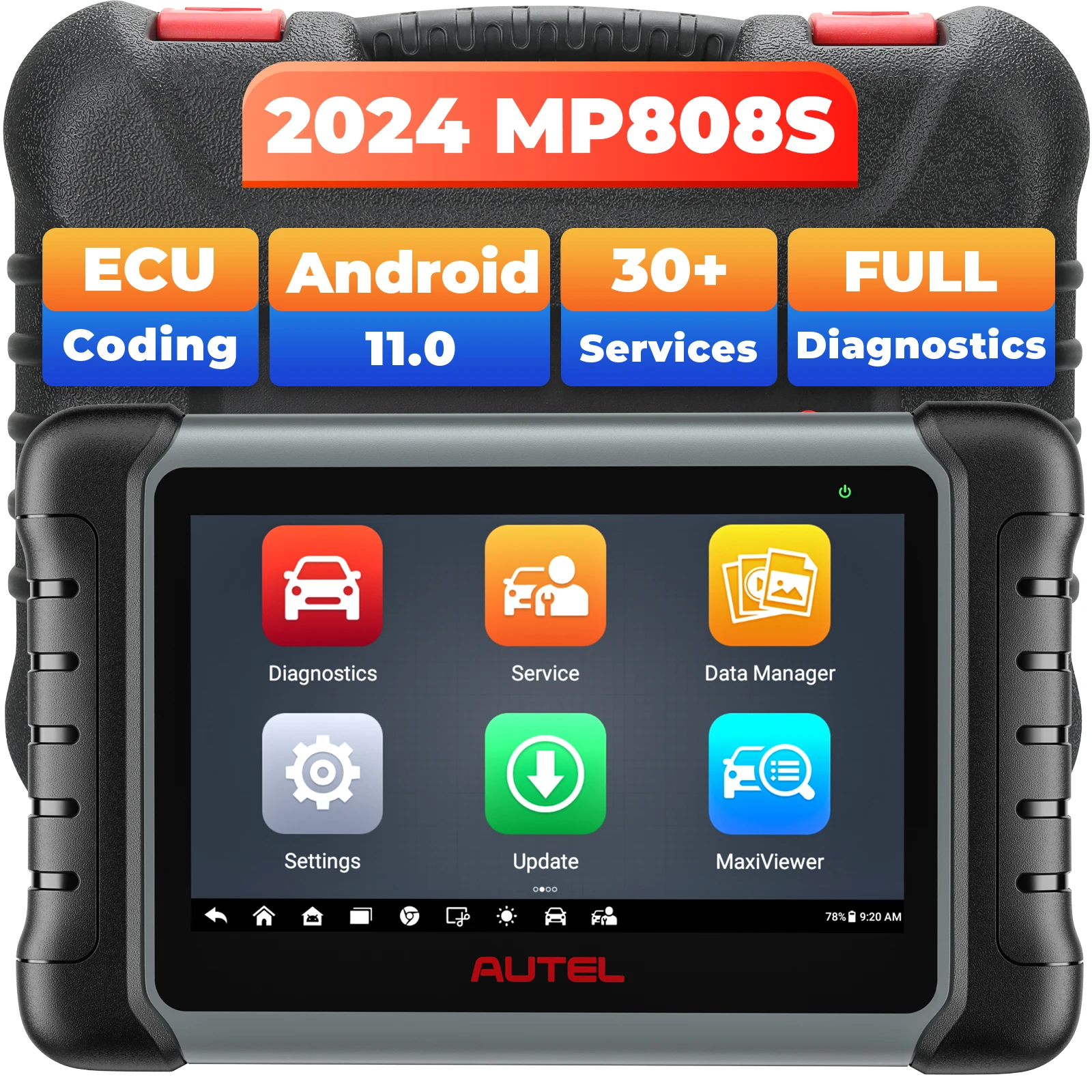 Универсальный Autel Mp808s Mp808 Maxpro Maxipro Mp808k Obd2 Автомобильные устройства Max Escaner Все