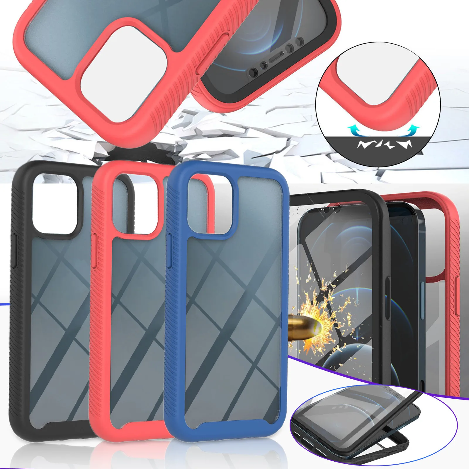 Совместим с чехлом iphone13pro, мобильный интегрированный ПЭТ, три телефона, одна Передняя подходящая пленка, совместим с чехлом для Iphone