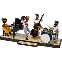 ideas1606pcs 21334 jazz quartett musical piano trumpet model building kit blocks bricks educational toys kids christmas gifts