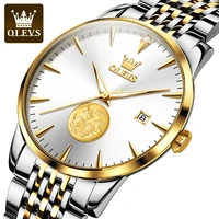 new fashion automatic mechanical watch mens top brand luxury stainless steel waterproof leisure sports calendar mens watch