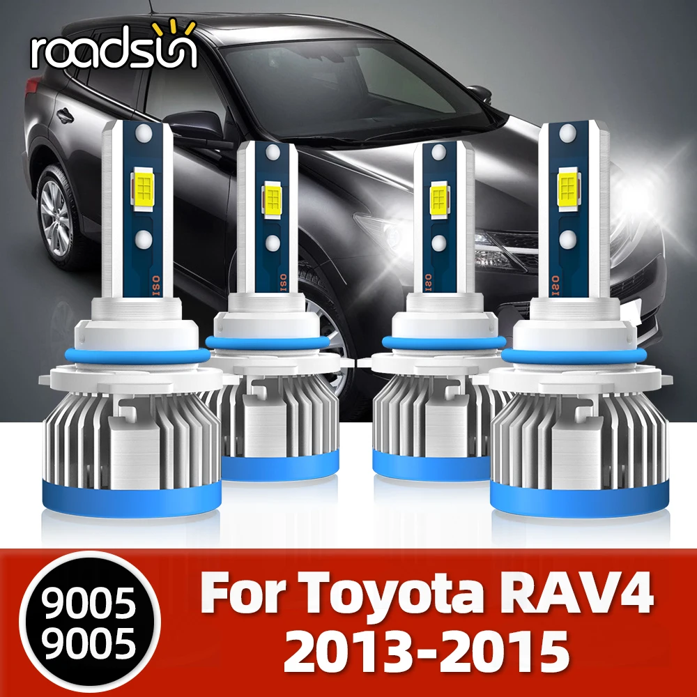 

Roadsun лампы Автомобильные фары 16000LM CSP белый 12В для Toyota RAV 4 RAV4 2013 2014 2015 запасная фара Turbo Luces