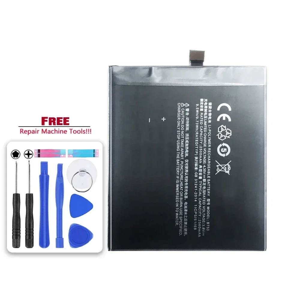 Аккумулятор для смартфона 2560 мАч BT53 Meizu Meizy Pro6 Pro 6 литий-полимерных аккумуляторов