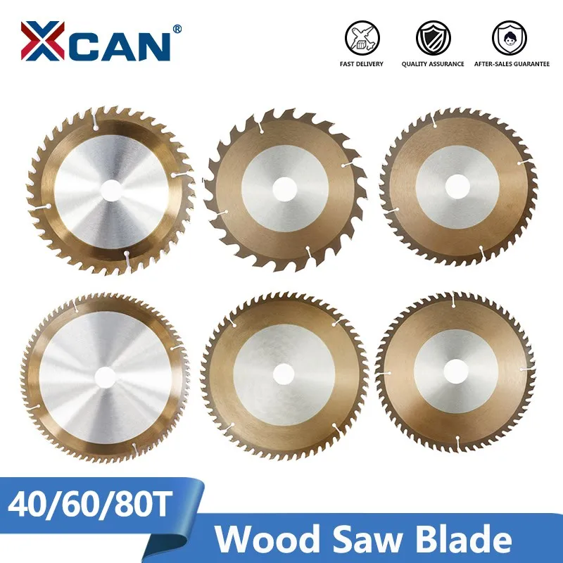 

XCAN Wood Saw Blade TiCN Coating Carbide Circular Saw Blade 40/60/80 Teeth 165/210/230/235/250/254/255/300mm Wood Cutting Disc