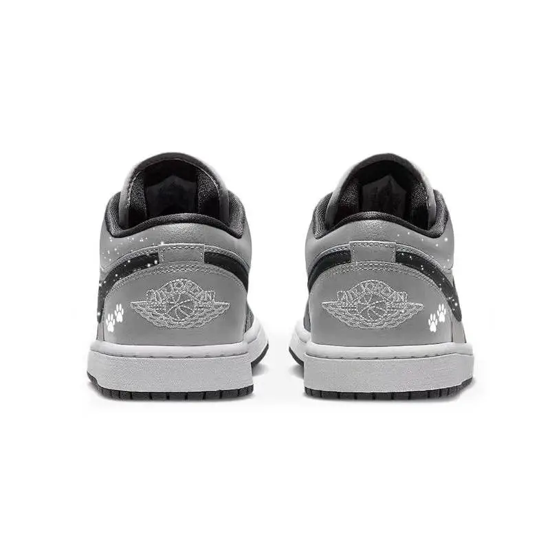 【Customize】Air Jordan 1 Vintage Basketball Shoes Unisex Low-top Black/Blue Sneakers shoes DC0774-040