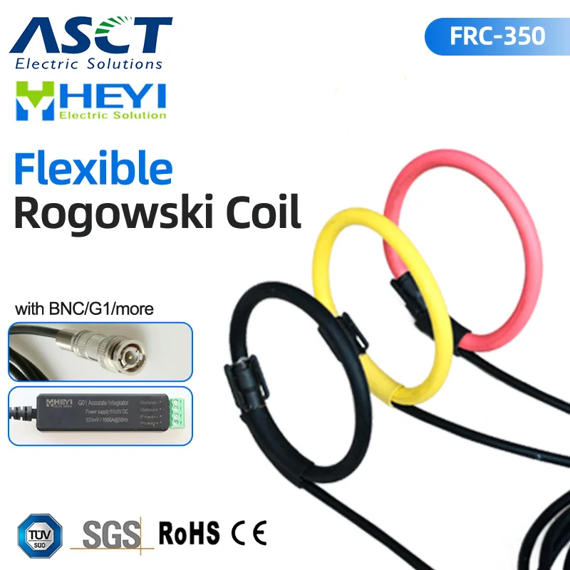 

FRC-350-G1/BNC Clamp-on Ac ток, коэффициент измерения тока: А/80 мВ Гибкая катушка rogowski ct