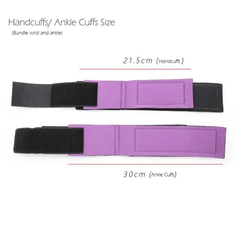 1 шт. 4IN1 наручники + манжеты на щиколотке комплект S&ampM &amp Bondage Play для взрослых