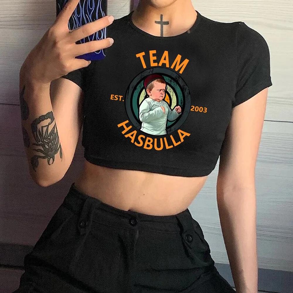 

Женский укороченный топ hasbulla yk2 fairycore, милый хиппи топ с мангой