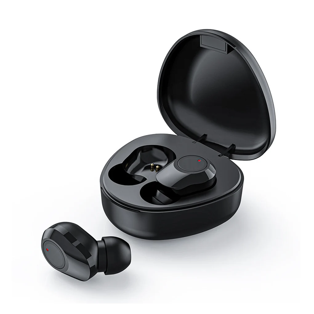 Фото Наушники-вкладыши M9, настоящая Беспроводная Bluetooth-совместимая стандартная гарнитура, голосовые подсказки, наушники-вкладыши с микрофоном №1
