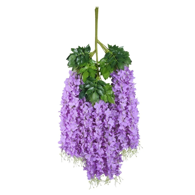 

Искусственная Глициния, подвесные цветы, гирлянда, искусственные цветы для свадебных украшений, сада, 16 шт.